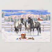 グロラピントグレ絵を描イーホースオンザウィンターファーム (正面/裏面)