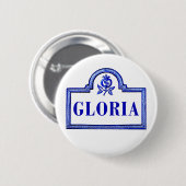 グロリアのグラナダの道路標識 缶バッジ (正面&裏面)
