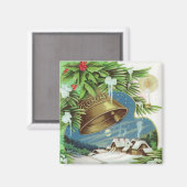 グロリアクリスマスベルヴィンテージ磁石 マグネット (正面/裏面)