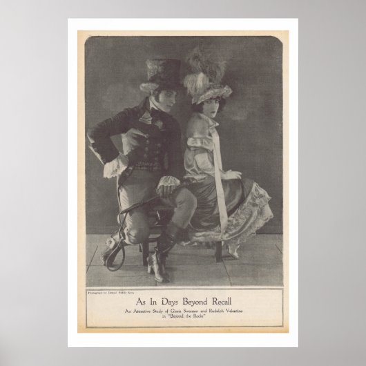 グロリアスワンソンルドルフヴァレンティノ ポスター (正面)