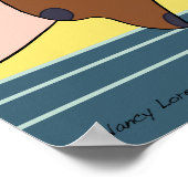 グロリアティール（緑がかった色）とペリウィンクル ポスター (角)