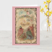 グロリアビクトリアンインエクセルシスデオクリスマスカード カード (黄色い花)