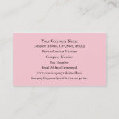 グロリアフェイピサエレガントプロフェッショナル 名刺 (裏面)