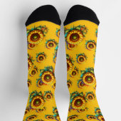 グロリア恵み3D GRACE、SUNSHINE、SUNFLOWERS ソックス (上部)