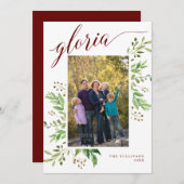 グロリア ユーカリ フレーム 宗教的写真 シーズンカード (正面/裏面)