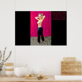 グロリア・ヴァンダービルトパンツのスーパーモデル・イシャラウラ ポスター (キッチン)