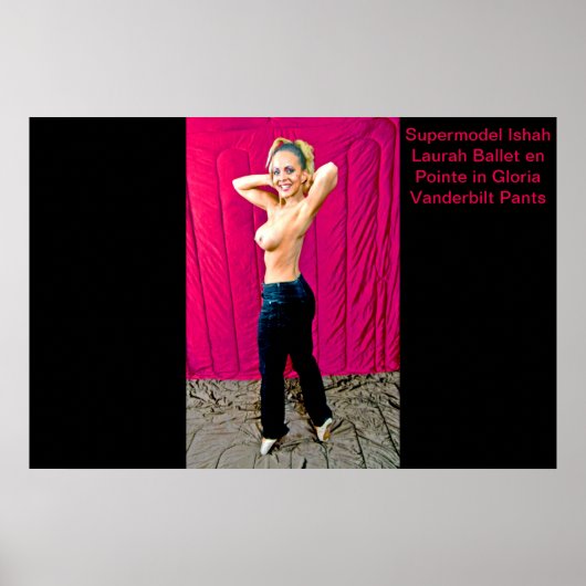 グロリア・ヴァンダービルトパンツのスーパーモデル・イシャラウラ ポスター (正面)