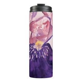 グロリオウズパープルアイリス絵画ズ水彩色 タンブラー