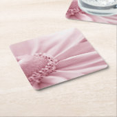 グロリオサデイジーマクロ スクエアペーパーコースター (アングル)