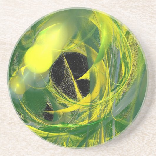 グロワーム抽象芸術 コースター (正面)