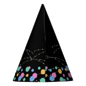 グローと転が誕生日バッシュブラック パーティーハット (裏面)