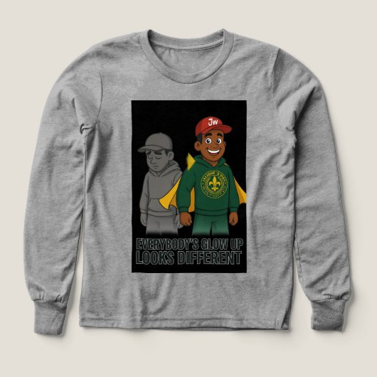 グローアップTシャツ (デザイン正面)