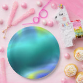 グローイングアクアペーパープレート ペーパープレート (パーティー)