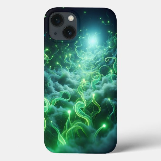グローイング グリーン エナジー スマホケース - ミスティック ネオン Case-Mate iPhoneケース (裏面)