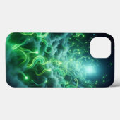 グローイング グリーン エナジー スマホケース - ミスティック ネオン Case-Mate iPhoneケース (裏面 (横))