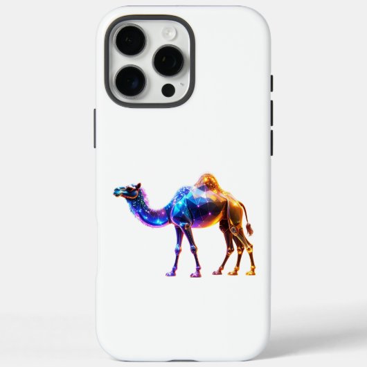 グローイング デジタル ラクダ アート Case-Mate iPhoneケース (裏面)