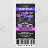 グローインザダークアイススケートパーティー 招待状 (正面)