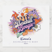 グローウィー70年代の独身最後のバチェラーパーティー ラストバッキン'ブギ ID929 スパークリングワインラベル (シングルラベル)