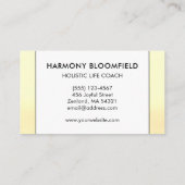 グローウグラデーションェルネスホリスティックライフコーチゼンヒーラー 名刺 (裏面)