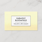 グローウグラデーションェルネスホリスティックライフコーチゼンヒーラー 名刺 (正面)