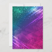 グローカラフルネオン21誕生日パーティー 招待状 (裏面)