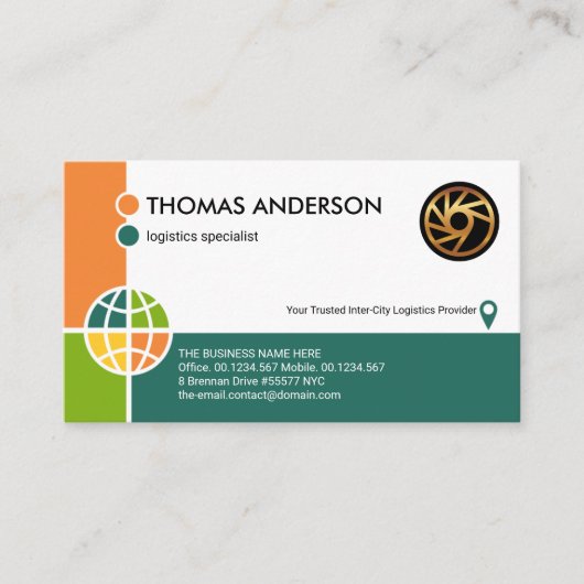 グローカラフルバルコーナーロジスティックスマネージャ 名刺 (正面)