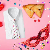 グローガーカラフルヘブライ語ハッピープリムタイ ネクタイ