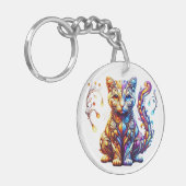 グローキャッ鮮やかト キーホルダー (正面左)