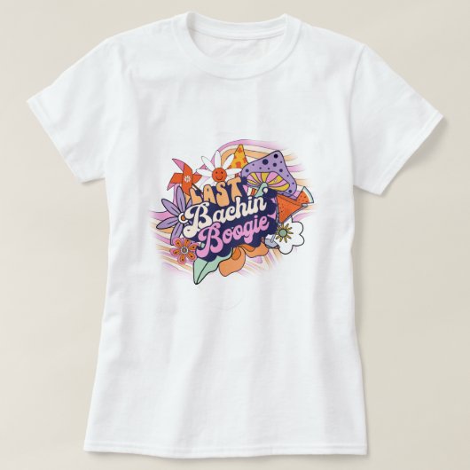 グローキー70年代の独身最後のバチェラー・パーティー ID929 Tシャツ (デザイン正面)