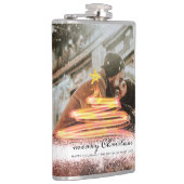 グロークリスマスツリースターフォトグリッター フラスク (右)