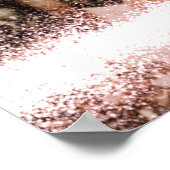 グロークリスマスツリースターフォトグリッター ポスター (角)