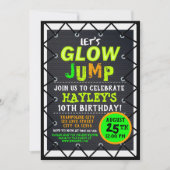 グローコズミックジャンプ&キッズトランポリンパーク 招待状 (正面)