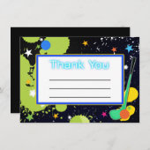 グローゴルフバースデーパーティーサンキューカード サンキューカード (正面/裏面)
