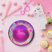 グローサークル&スターズバースデーパーティープレート ペーパープレート (パーティー)