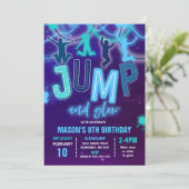 グロージャンプ招待状ネオンジャンプ誕生日パーティー 招待状 (スタンド正面)