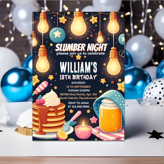 グロースタースリーポバースランバーパーティー13th birthday 招待状