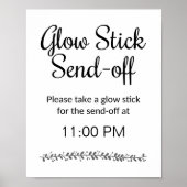 グロースティックが披露宴のサインから結婚送信 ポスター (正面)