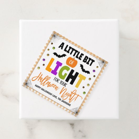 グロースティックハロウィーンギフトラベル フェイバータグ (インサイチュ)