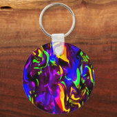 グロースティックレイブファイアスティックレインボー キーホルダー (正面)