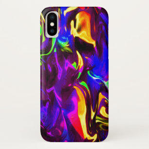 グロースティックレイブファイアスティックレインボー iPhone X ケース