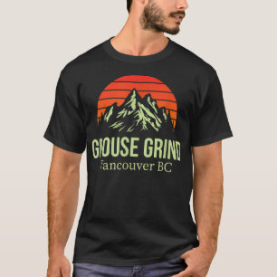 グローズグラインドバンクーバーBCカナダのハイキングトレイルムーン Tシャツ