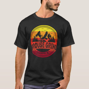 グローズグラインドバンクーバーBCカナダのハイキングトレイルムーン Tシャツ
