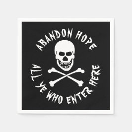 グローズユーモアダンテのインフェルノスカルクロスボーン スタンダードカクテルナプキン