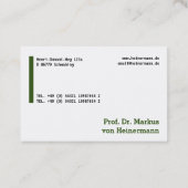 グローセビジテンカルテンビジネスカード 名刺 (裏面)