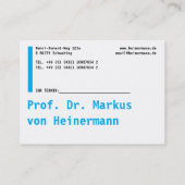 グローセヴィスティンカルテン 名刺 (裏面)