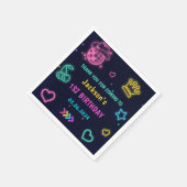 グローネオンライツサンキューバースデーパーティー スタンダードカクテルナプキン (角)