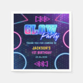 グローネオンライツサンキューバースデーパーティー スタンダードカクテルナプキン (正面)