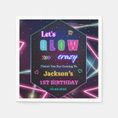 グローネオンライツサンキューバースデーパーティー スタンダードカクテルナプキン (正面)