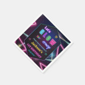 グローネオンライツサンキューバースデーパーティー スタンダードカクテルナプキン (角)