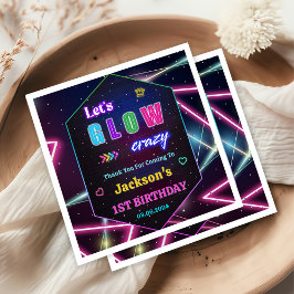 グローネオンライツサンキューバースデーパーティー スタンダードカクテルナプキン